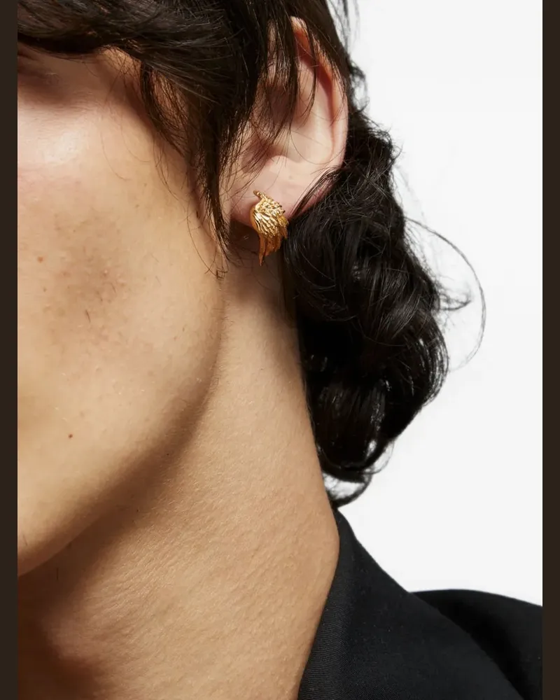 Emanuele Bicocchi Ala Huggie wing earrings - Gold Gold