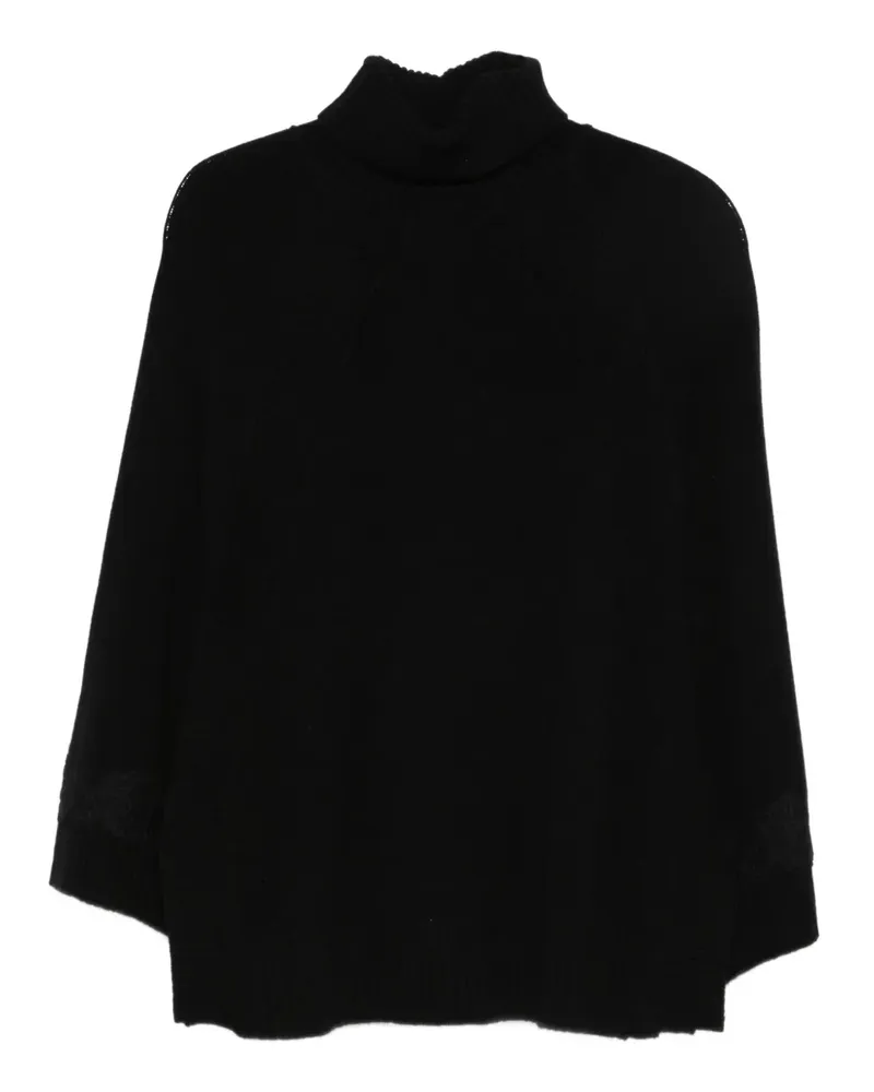 Ermanno Scervino turtleneck ribbed sweater - Schwarz Schwarz