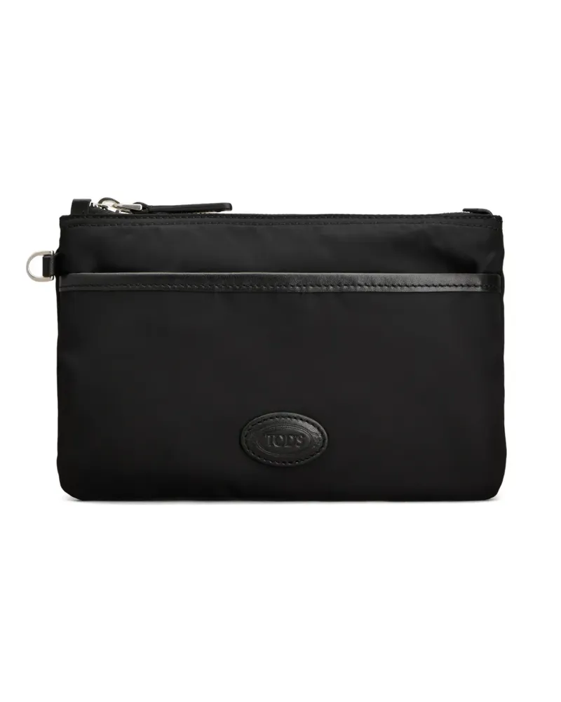 TOD'S zip-fastening pouch - Schwarz Schwarz