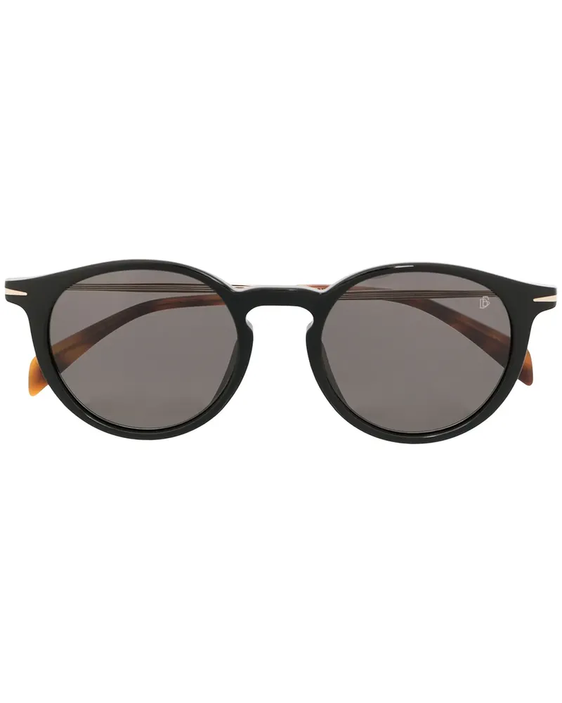 EYEWEAR by DAVID BECKHAM Sonnenbrille mit rundem Gestell - Schwarz Schwarz