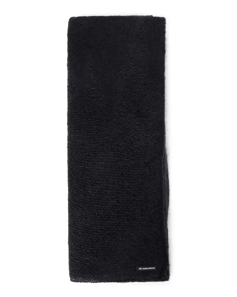 Ann Demeulemeester Gestrickter Tuva Schal - Schwarz Schwarz