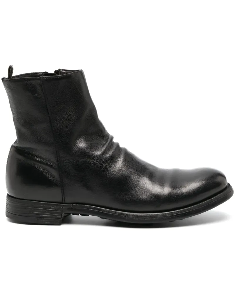 Officine Creative Italia Stiefel mit Reißverschluss - Schwarz Schwarz