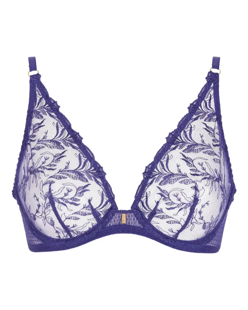 Aubade Hidden Treasure Triangel-BH mit Stickerei - Blau Blau
