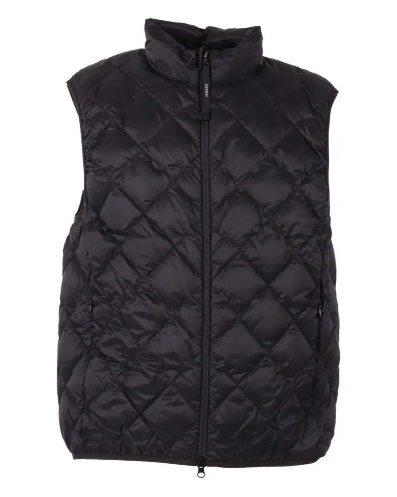 ASPESI quilted gilet - Schwarz Schwarz
