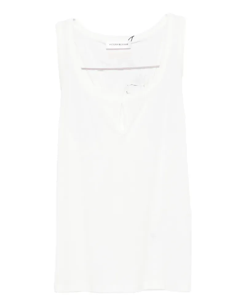 Victoria Beckham ribbed top - Weiß Weiß