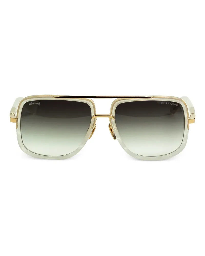 DITA Eckige Mach-One Sonnenbrille - Gold Gold