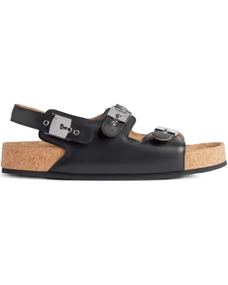 Balenciaga x Scholl Sandalen aus Leder - Schwarz Schwarz