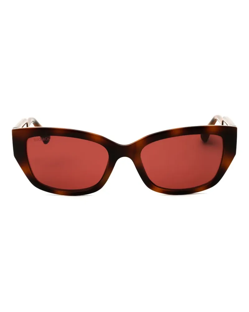 MAX&Co. tortoiseshell-effect cat-eye frame sunglasses - Braun Braun