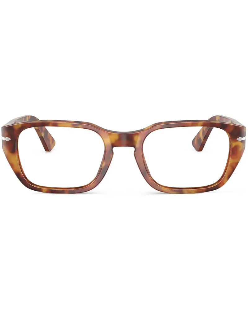 Persol Brille mit eckigem Gestell - Braun Braun