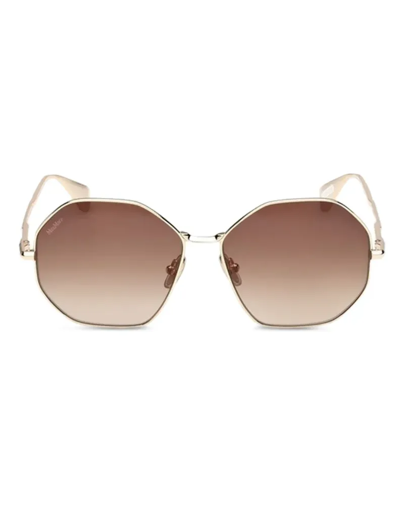 Max Mara geometric-frame sunglasses - Gold Gold
