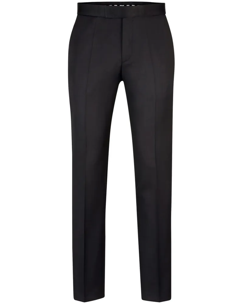HUGO BOSS Hose mit Tapered-Bein - Schwarz Schwarz