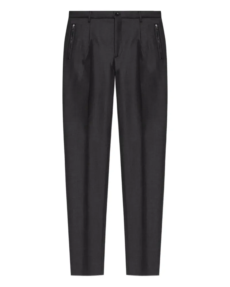 Etro Bundfaltenhose mit Reißverschlüssen - Grau Grau