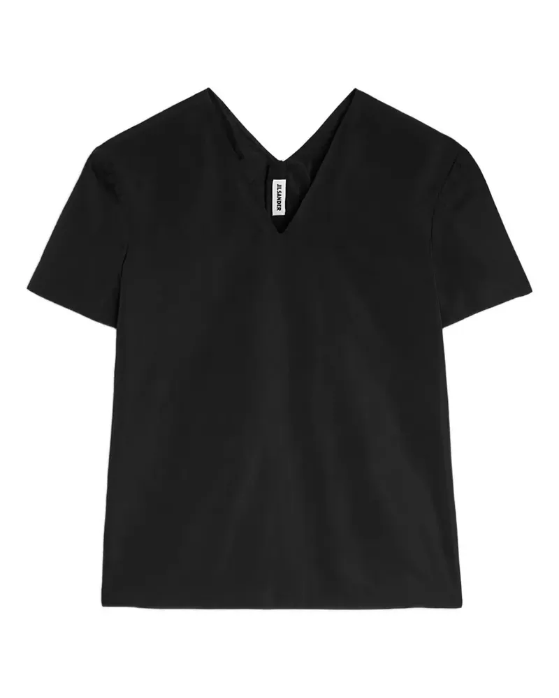 Jil Sander V-neck T-shirt - Schwarz Schwarz