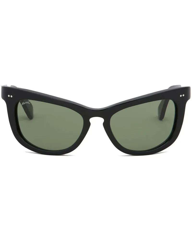 Marni Isamu Cat-Eye-Sonnenbrille - Schwarz Schwarz