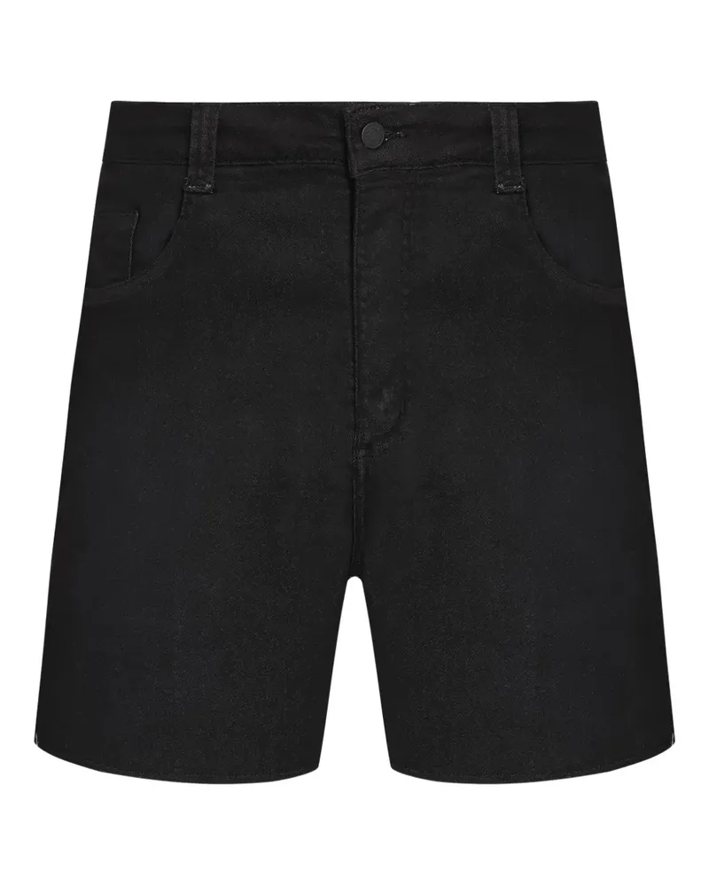 Osklen Ungesäumte Shorts mit offenem Saum - Schwarz Schwarz