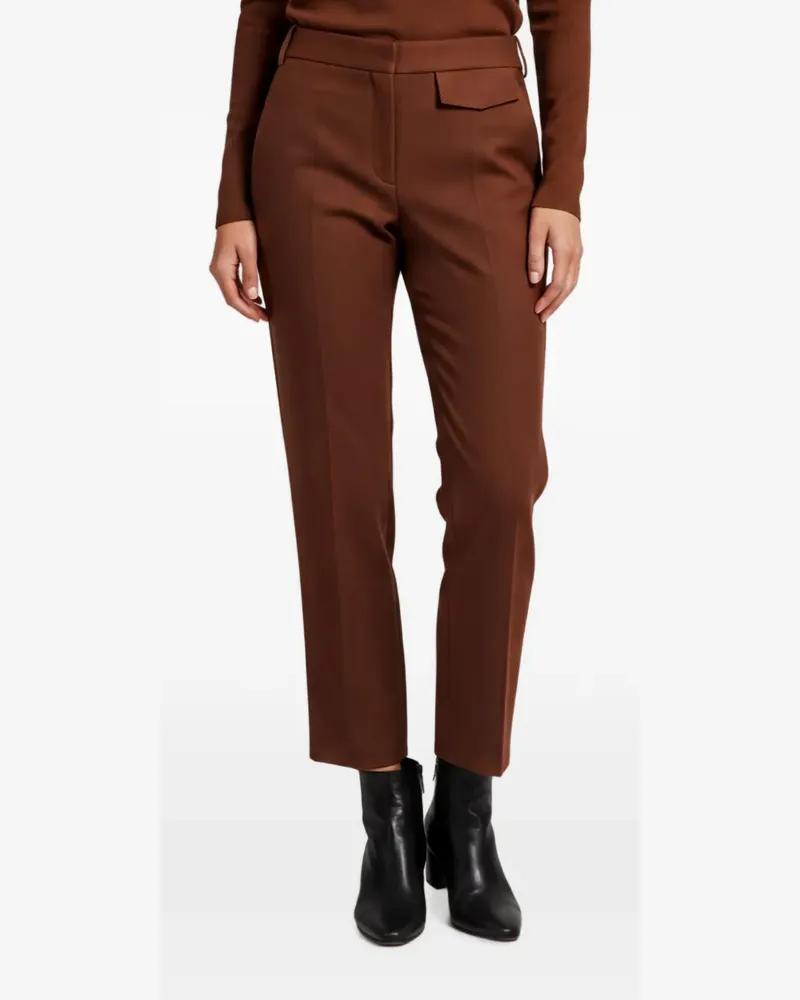 Victoria Beckham Hose mit Klappendetail - Braun Braun