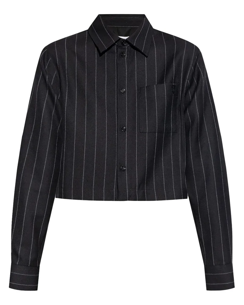 Burberry Gestreiftes Hemd - Schwarz Schwarz