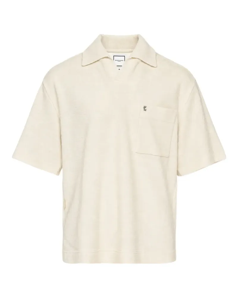 Wooyoungmi Strukturiertes Oversized-Poloshirt - Nude Nude