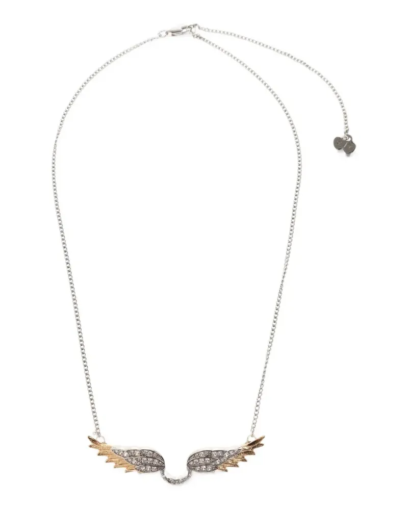 Zadig & Voltaire Rock Feather Halskette - Silber Silber