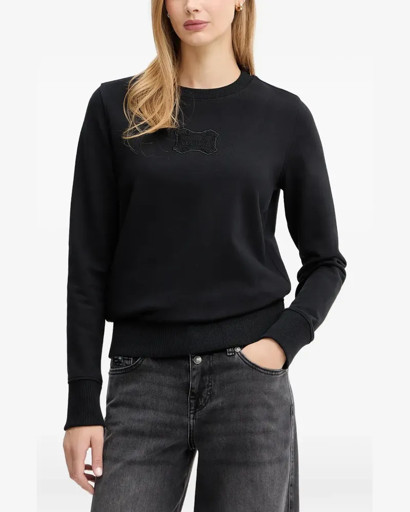 Versace Jeans Sweatshirt mit Rundhalsausschnitt - Schwarz Schwarz