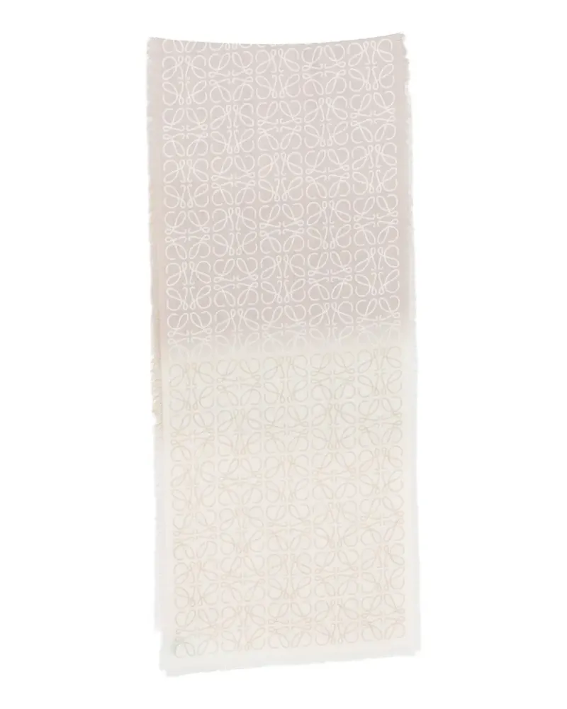 Loewe Anagram frayed scarf - Rosa Rosa
