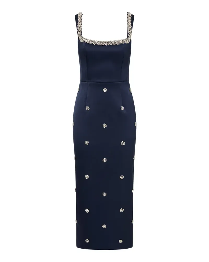 Rebecca Vallance Ayla Midikleid - Blau Blau