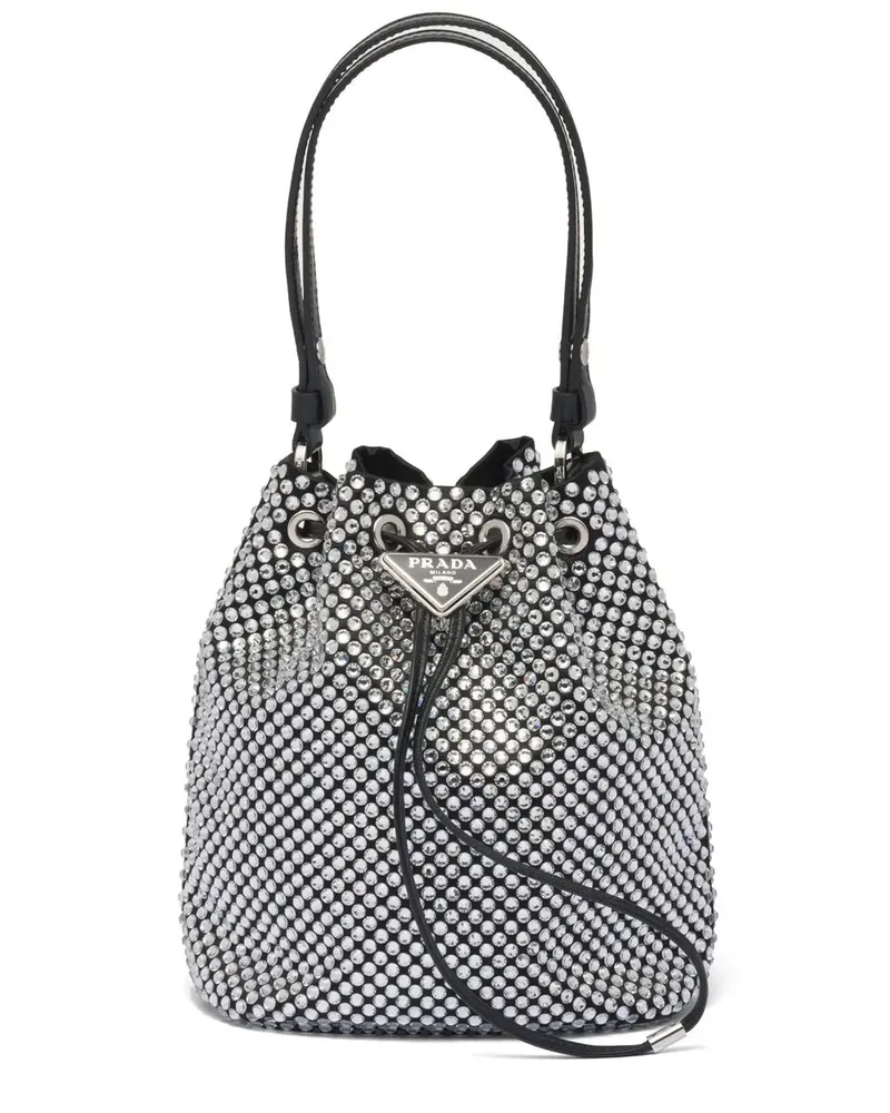 Prada Beuteltasche mit Kristallen - Schwarz Schwarz