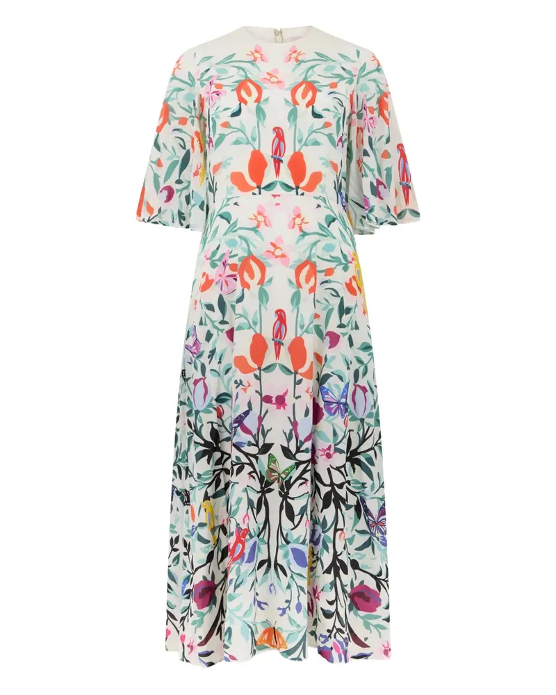 Valentino Garavani floral-print dress - Weiß Weiß