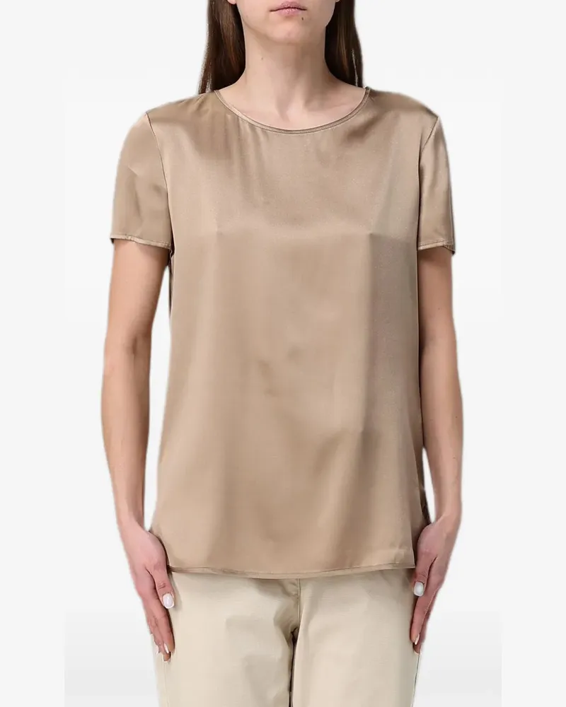 Max Mara Kurzärmeliges Oberteil - Nude Nude