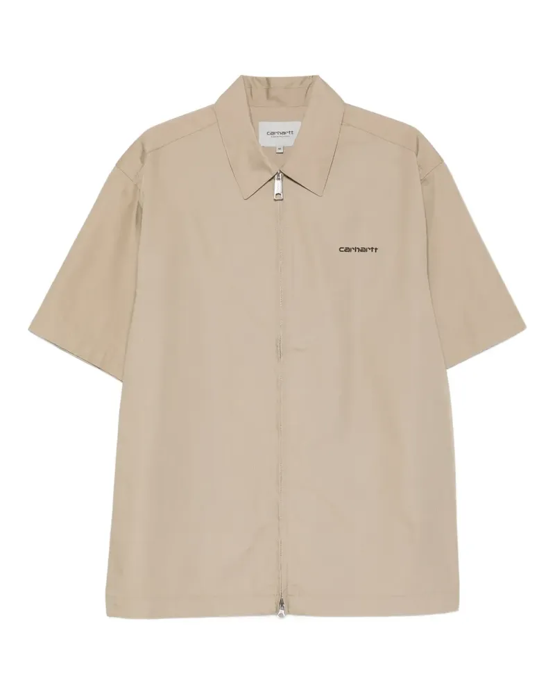 Carhartt WIP Postal zip-up shirt - Nude Nude