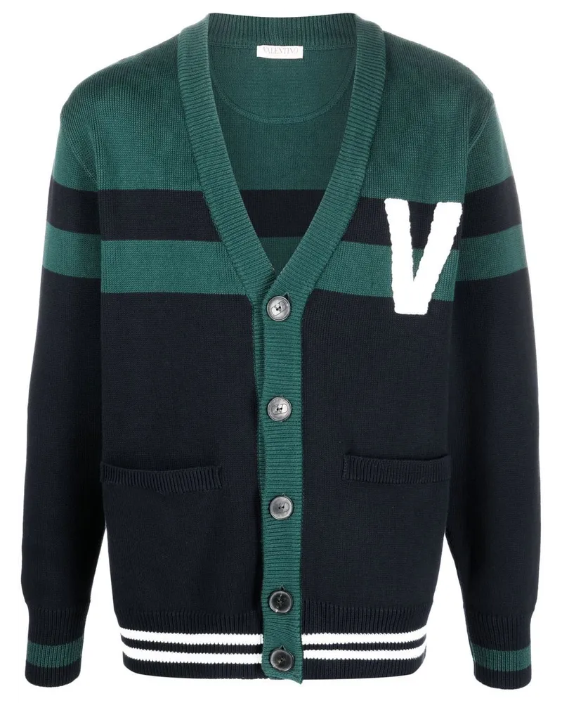 Valentino Garavani Cardigan mit VLOGO - Grün Grün