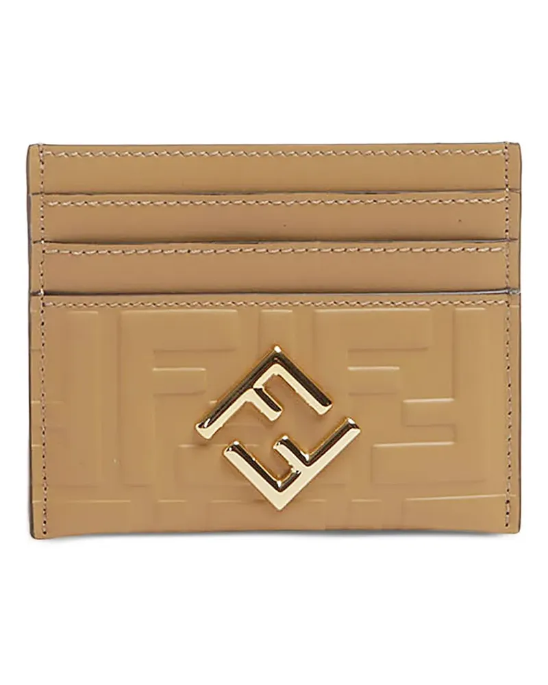 Fendi Kartenetui mit FF - Nude Nude