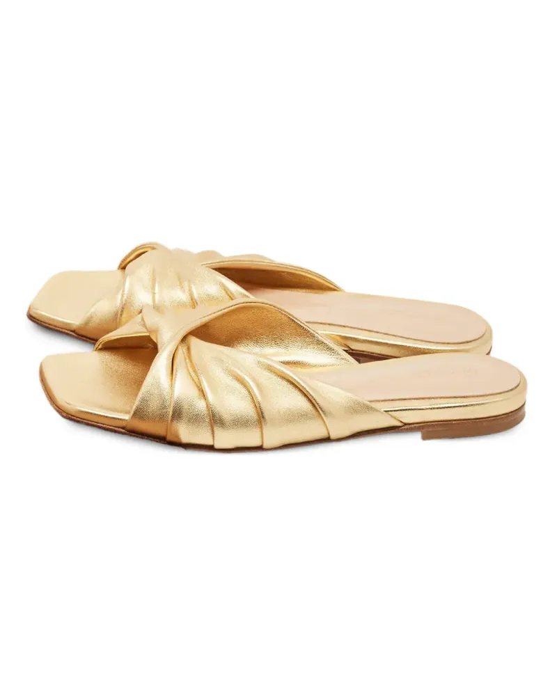 Gianvito Rossi leather knotted sandals - Gold Gold