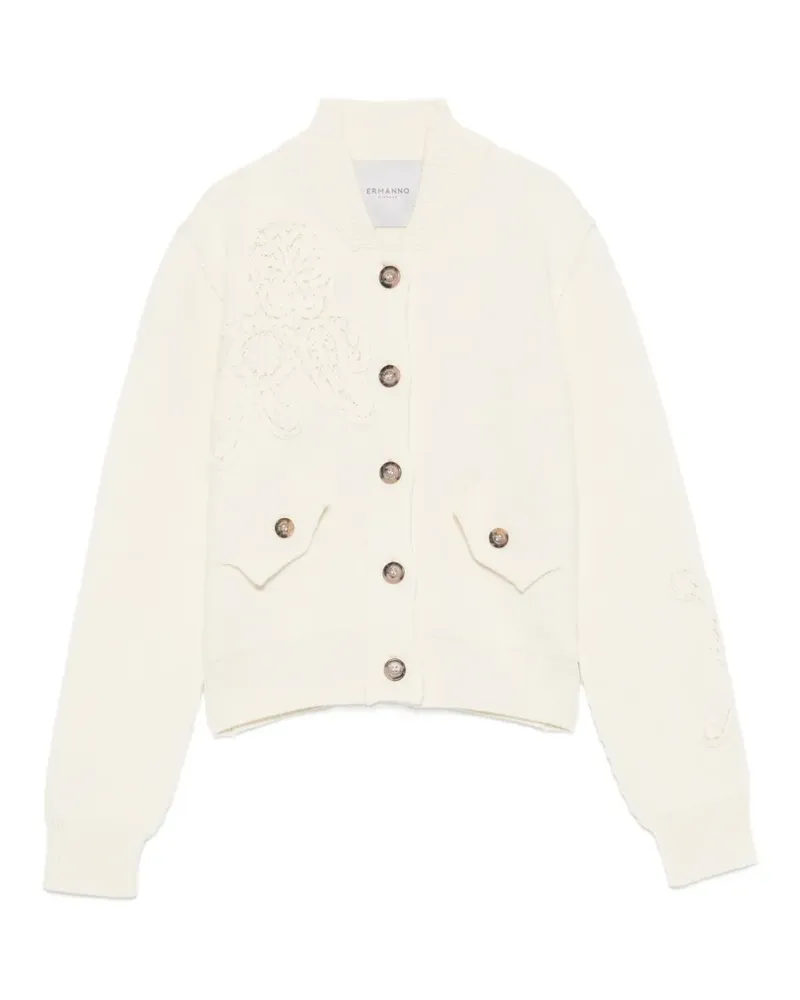 Ermanno Scervino Cardigan mit gehäkeltem Patch - Nude Nude