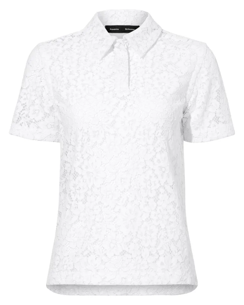 Proenza Schouler Kennedy Poloshirt - Weiß Weiß