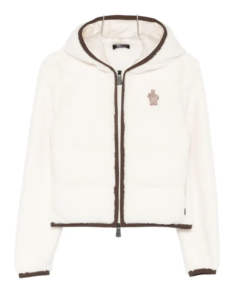 Moncler zip-up bomber jacket - Weiß Weiß