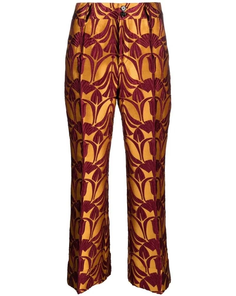 La DoubleJ Hendrix Jacquard-Hose - Gelb Gelb
