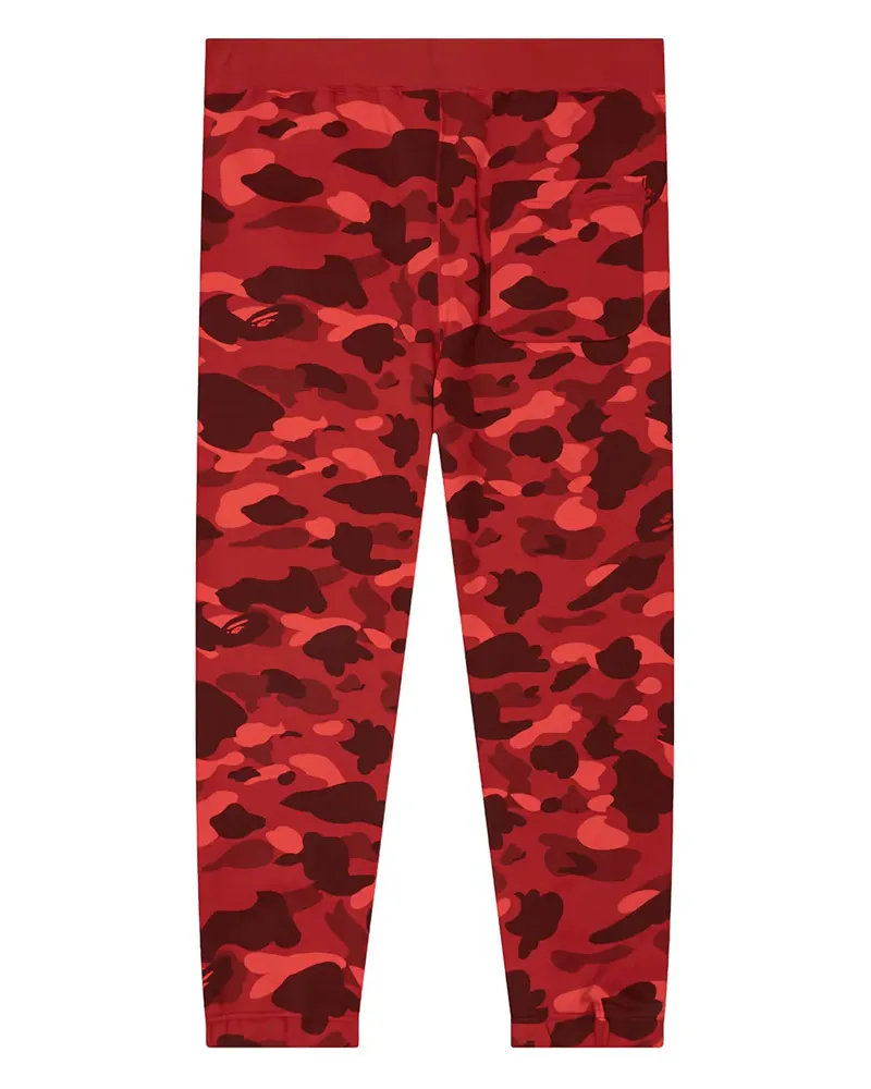 BAPE Jogginghose mit Camouflage-Print - Rot Rot