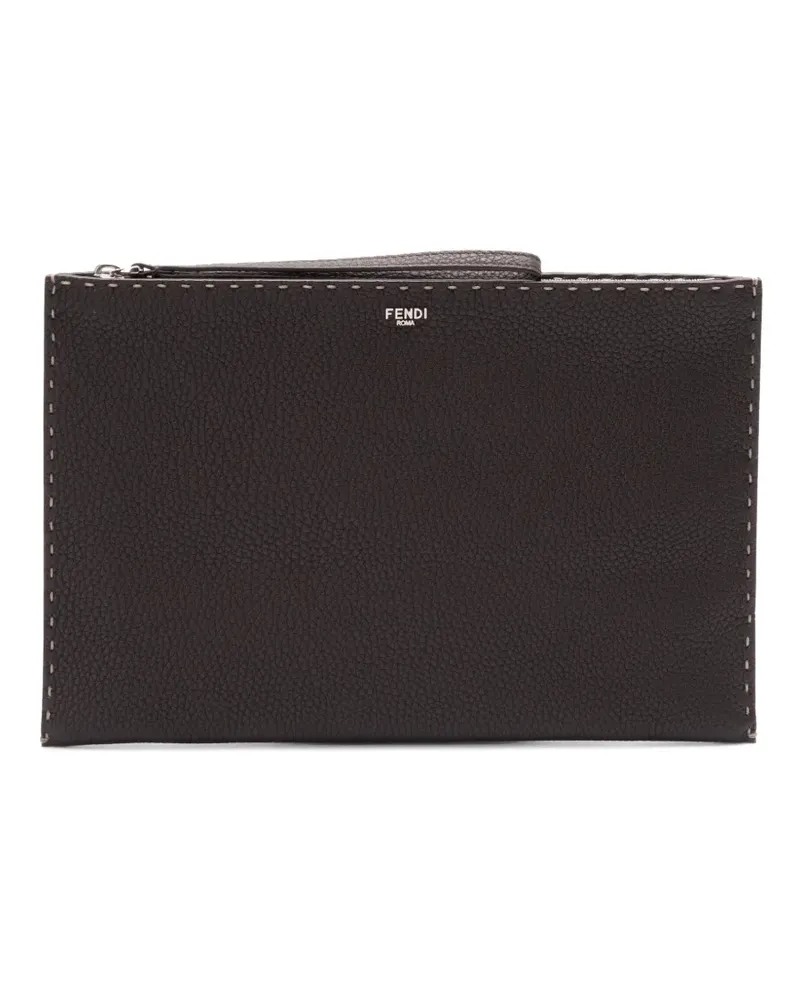 Fendi Portemonnaie mit Logo-Print - Braun Braun