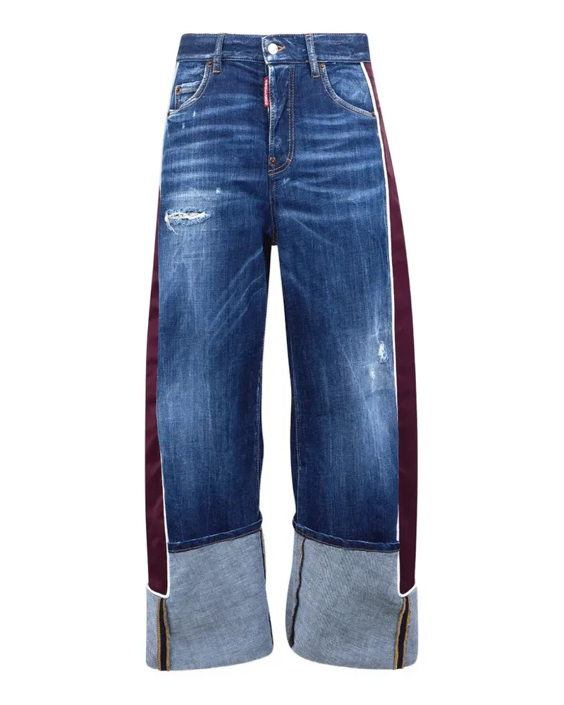 Dsquared2 Dark Easy 80's Couture Kawaii Jeans im Distressed-Look - Blau Blau