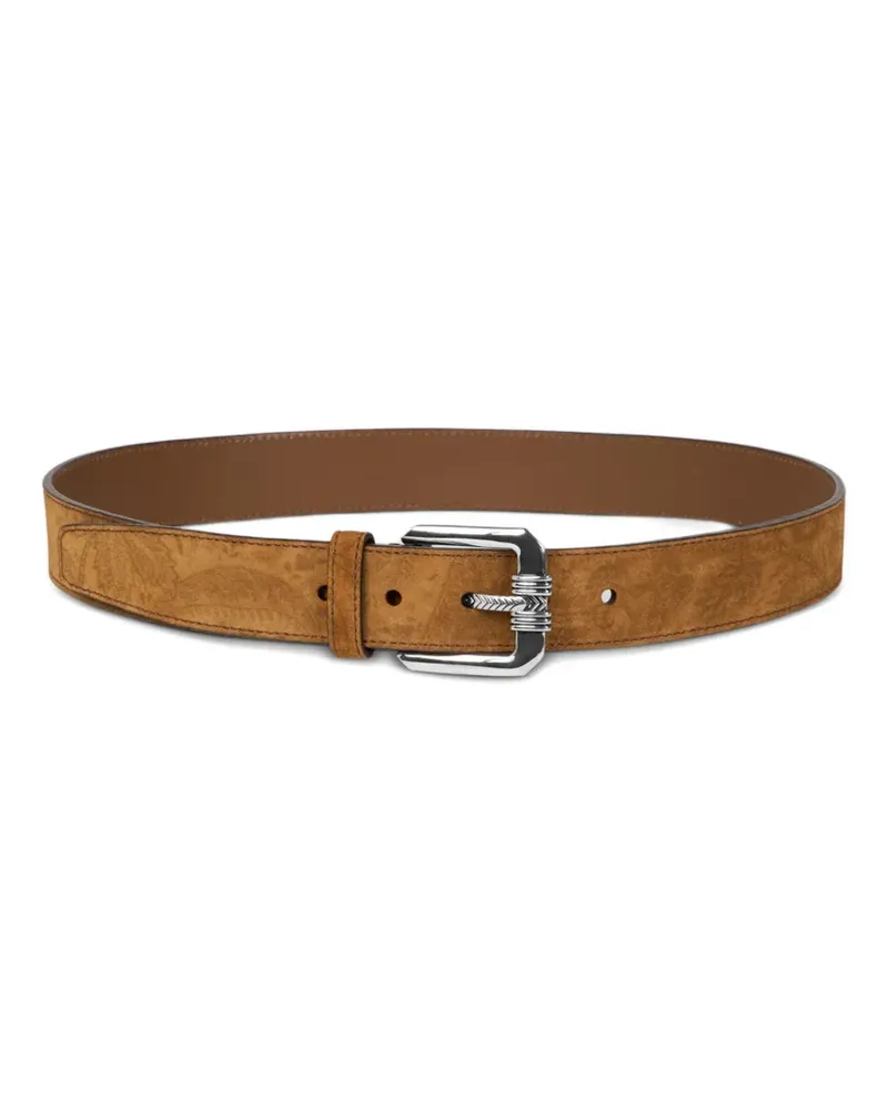 Etro suede buckle belt - Braun Braun