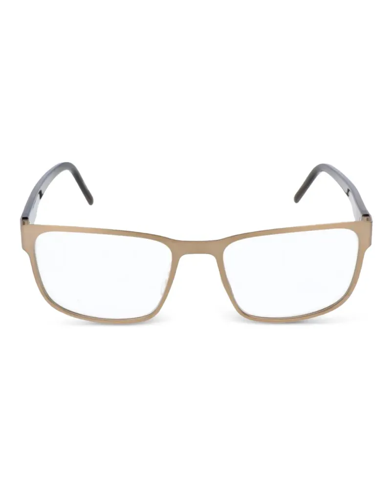 Porsche Design Brille mit eckigem Gestell - Gold Gold