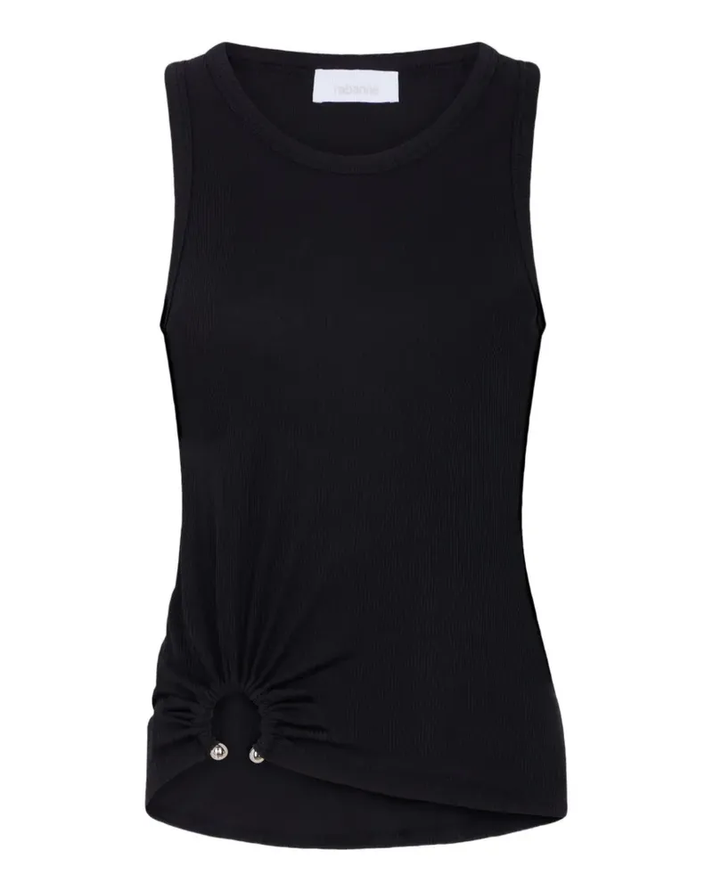Paco Rabanne Gerafftes Tanktop - Schwarz Schwarz
