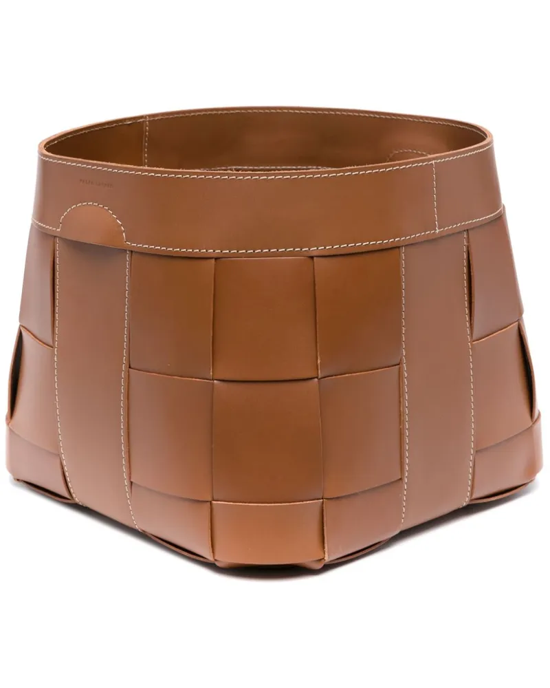 Ralph Lauren Home Kleiner Hailey Korb aus Leder - Braun Braun