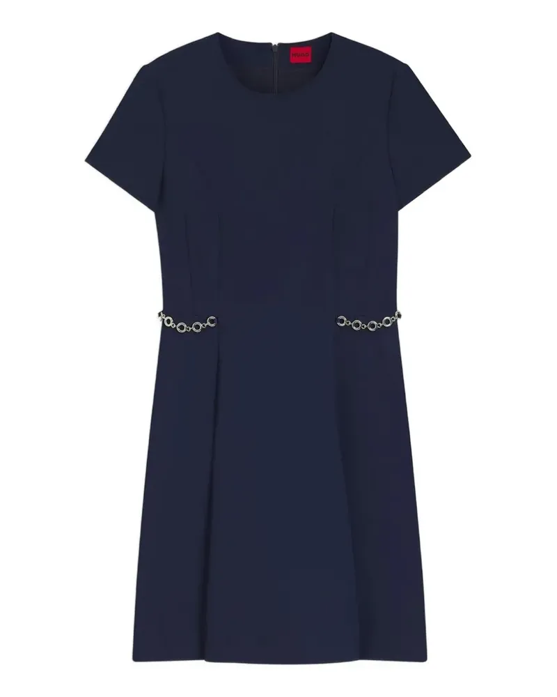 HUGO BOSS Minikleid mit Ketten-Detail - Blau Blau