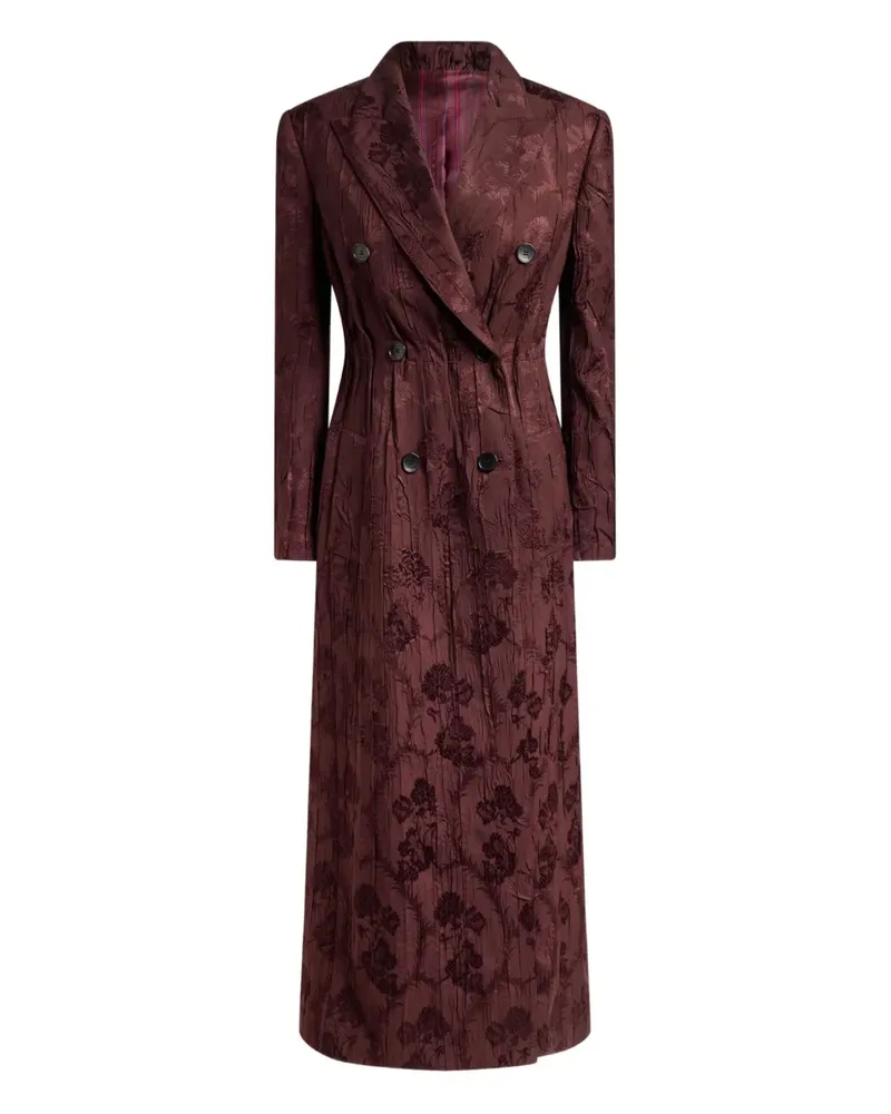 Etro Cabanjacke mit Blumenstickerei - Rot Rot