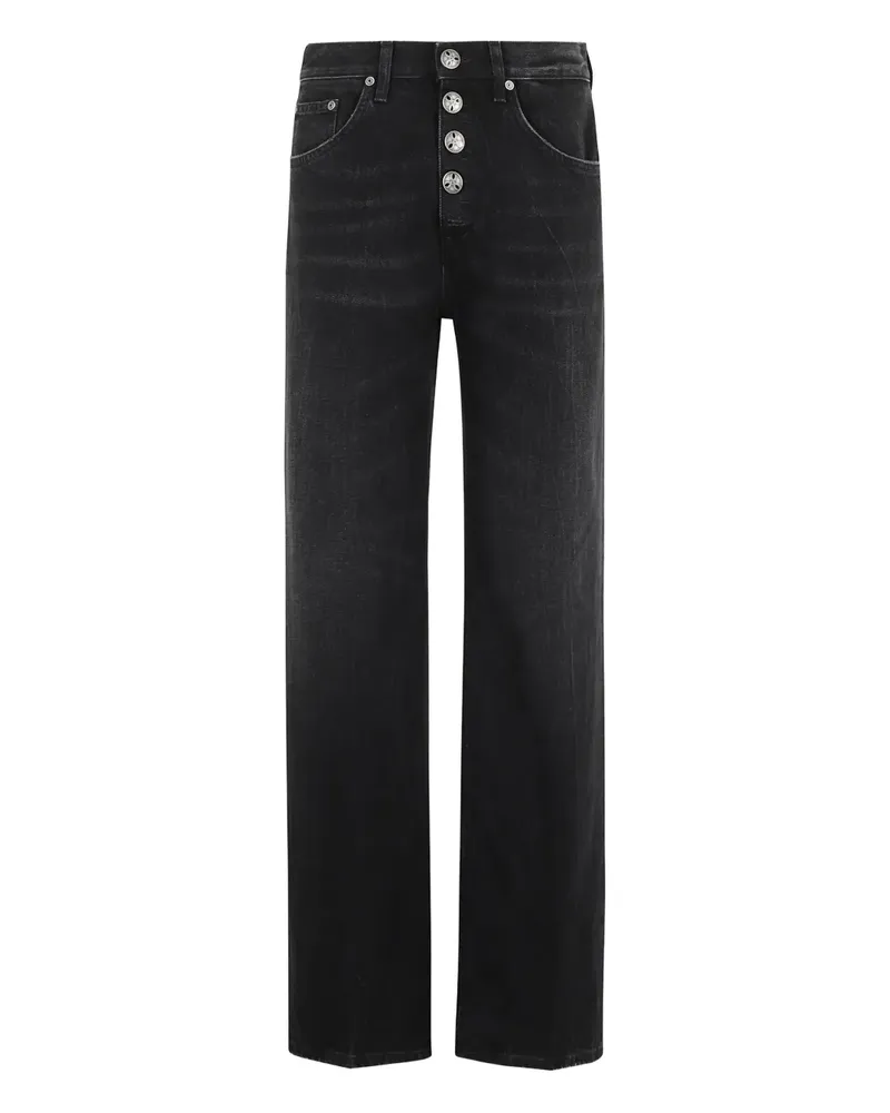 Dondup Jeans mit Knopfverschluss - Schwarz Schwarz