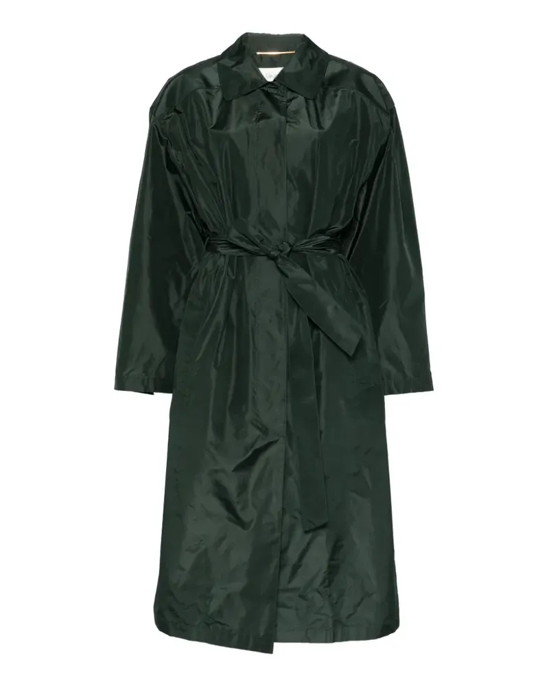 Saint Laurent tie-belt trench coat - Grün Grün