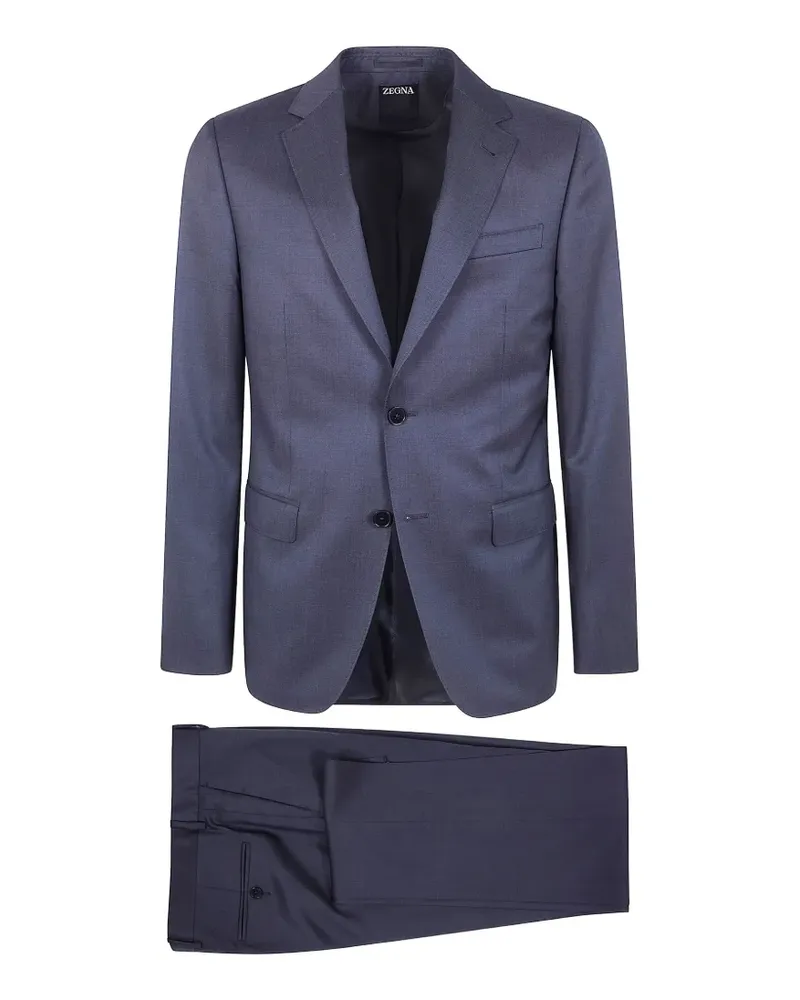 Ermenegildo Zegna Anzug mit fallendem Revers - Grau Grau