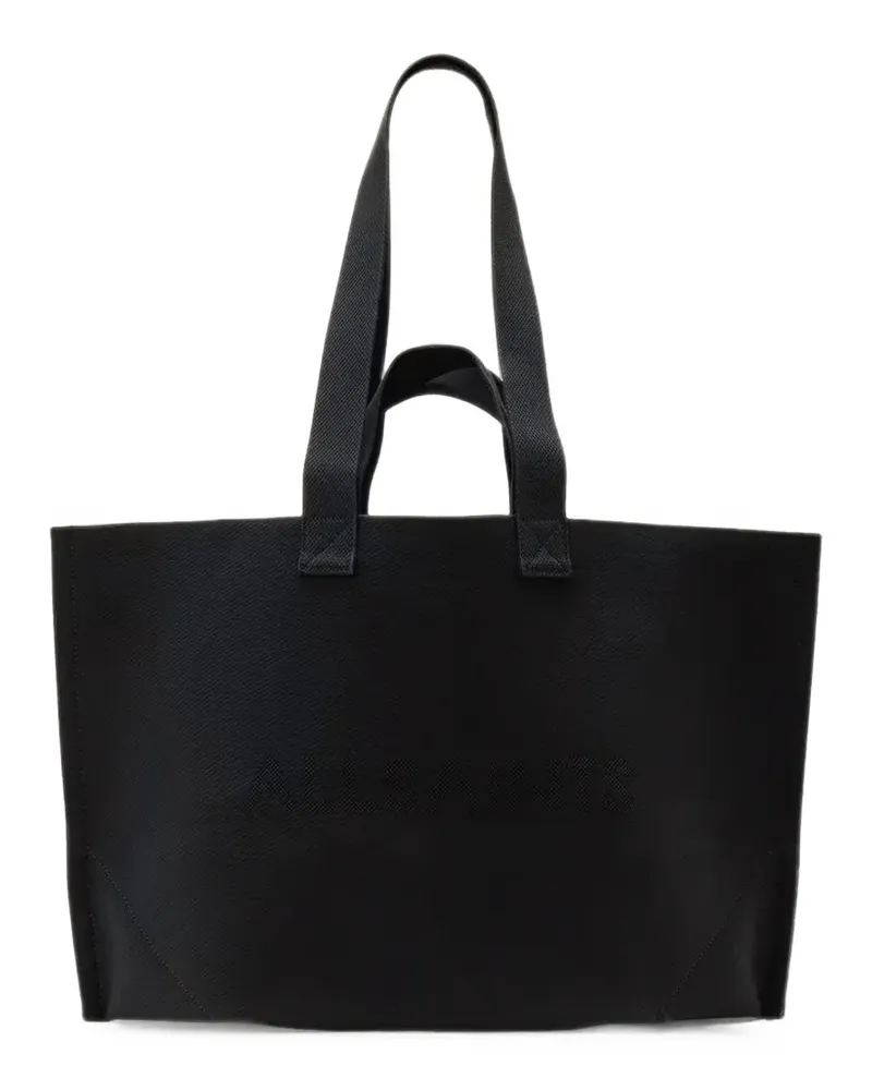 AllSaints Lutece logo-print tote bag - Schwarz Schwarz